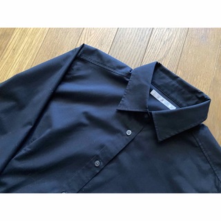ユニクロ(UNIQLO)のUNIQLO 長袖シャツ Style Up XL 黒(シャツ/ブラウス(長袖/七分))