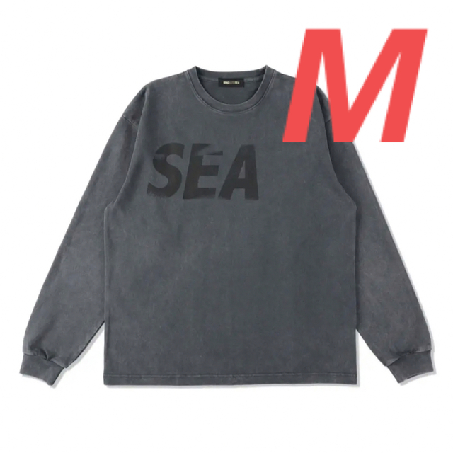 チャコール/M】WIND AND SEA (P-DYE) L/S TEE 高価値セリー 51.0%OFF