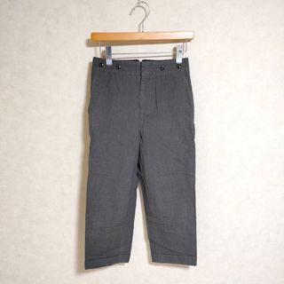 マーガレットハウエル(MARGARET HOWELL)のMARGARET HOWELL 578-0143615 YARN DYED COTTON LINEN サイズ1 パンツ ブラウン ブラック レディース マーガレットハウエル【中古】3-0410M△(その他)