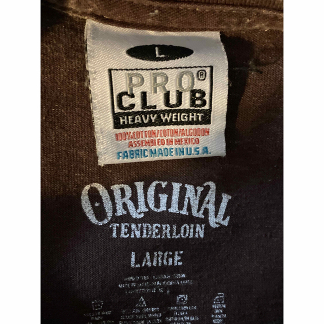 19SS Lサイズ テンダーロイン TEE ACID WASH G Tシャツ-