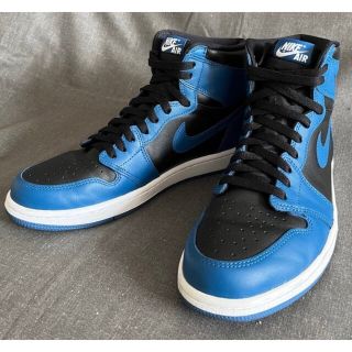 ナイキ(NIKE)のNIKE AIR JORDAN 1 HIGH OG DK MARINA BLUE(スニーカー)