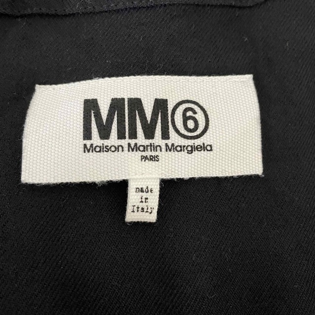MM6(エムエムシックス)のMM6 ワンピース 黒 ロング マキシ ボートネック ほぼ未使用 マルジェラ レディースのワンピース(ロングワンピース/マキシワンピース)の商品写真