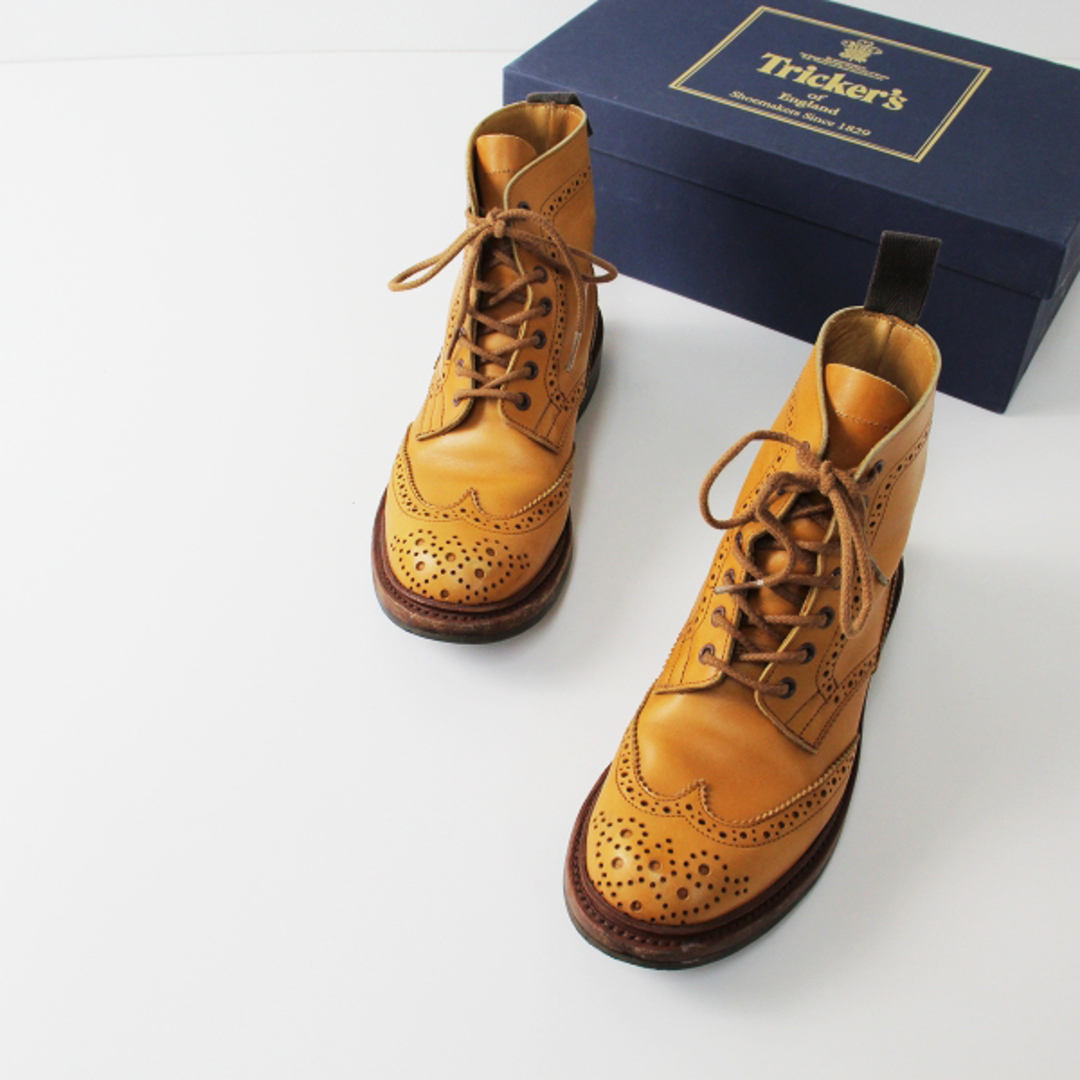 Trickers(トリッカーズ)のricker's トリッカーズ L5180 COUNTRY BOOT カントリーブーツ 4.5/キャメル ウイングチップ【2400013286213】 レディースの靴/シューズ(ブーツ)の商品写真