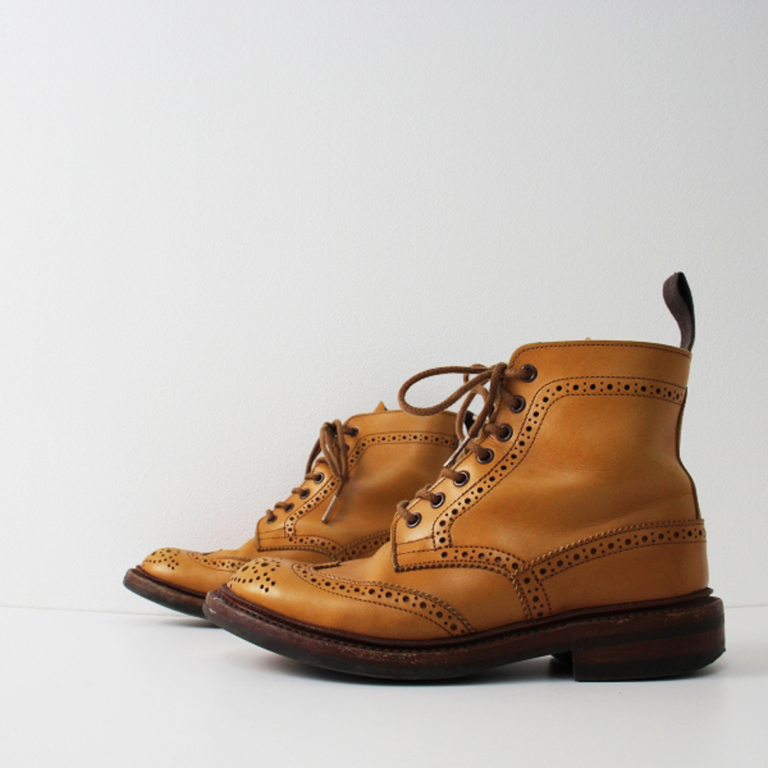 Trickers(トリッカーズ)のricker's トリッカーズ L5180 COUNTRY BOOT カントリーブーツ 4.5/キャメル ウイングチップ【2400013286213】 レディースの靴/シューズ(ブーツ)の商品写真