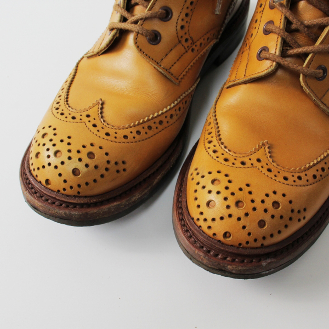 Trickers(トリッカーズ)のricker's トリッカーズ L5180 COUNTRY BOOT カントリーブーツ 4.5/キャメル ウイングチップ【2400013286213】 レディースの靴/シューズ(ブーツ)の商品写真