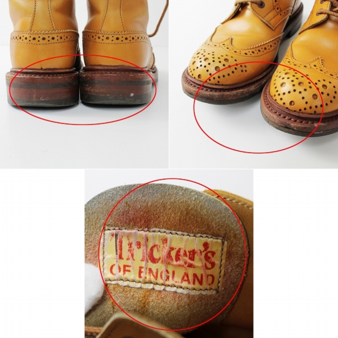 Trickers(トリッカーズ)のricker's トリッカーズ L5180 COUNTRY BOOT カントリーブーツ 4.5/キャメル ウイングチップ【2400013286213】 レディースの靴/シューズ(ブーツ)の商品写真