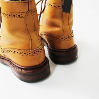 ricker's トリッカーズ L5180 COUNTRY BOOT カントリーブーツ 4.5/キャメル ウイングチップ【2400013286213】