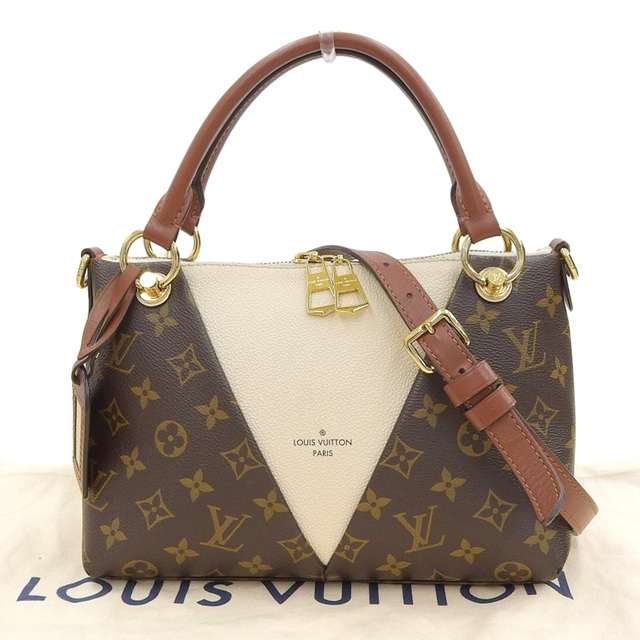 FL0169素材【本物保証】 布袋付 ルイヴィトン LOUIS VUITTON モノグラム Vトート BB 2WAYバッグ ハンドバッグ ショルダー クレーム M44520