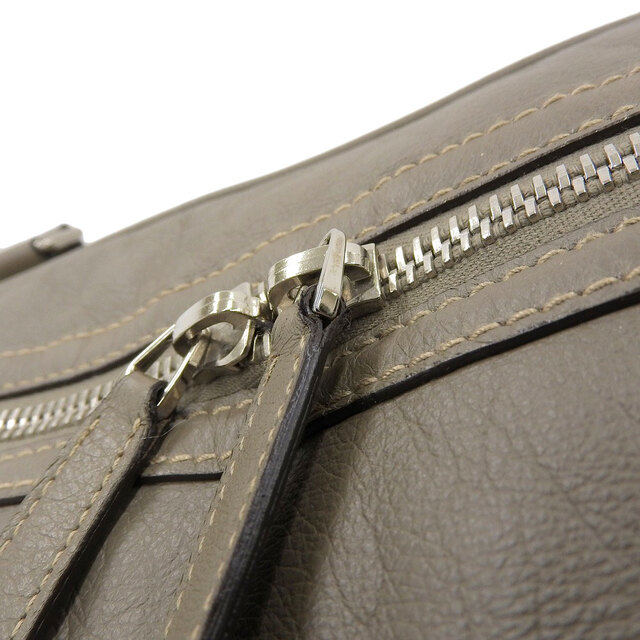 【本物保証】 布袋付 グッチ GUCCI 旅行かばん トラベルバッグ ダッフルバッグ レザー グレージュ 希少 レア ボストンバッグ 189681 203998