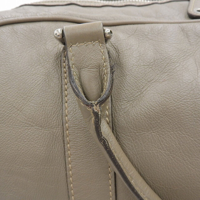 【本物保証】 布袋付 グッチ GUCCI 旅行かばん トラベルバッグ ダッフルバッグ レザー グレージュ 希少 レア ボストンバッグ 189681 203998