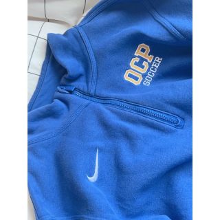 ナイキ(NIKE)のNIKE ハーフジップ スウェット 青 古着(トレーナー/スウェット)