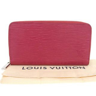 ルイヴィトン(LOUIS VUITTON)の【本物保証】 布袋付 新品同様 ルイヴィトン LOUIS VUITTON エピ ジッピーウォレット ラウンドファスナー長財布 カーマイン M60304 レア(財布)