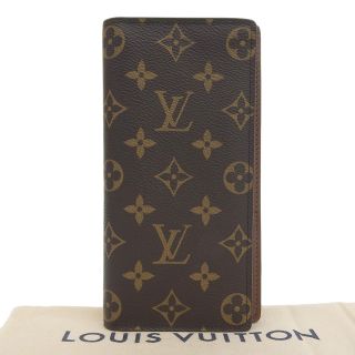 ルイヴィトン(LOUIS VUITTON)の【本物保証】 布袋付 新品同様 ルイヴィトン LOUIS VUITTON モノグラム ポルトフォイユ ブラザ 二つ折長財布 M66540(財布)