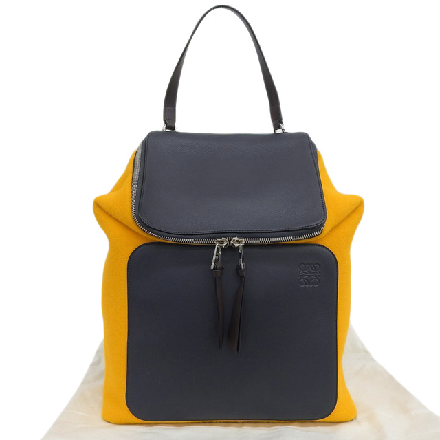本物保証】 布袋付 超美品 ロエベ LOEWE ゴヤ バックパック リュック