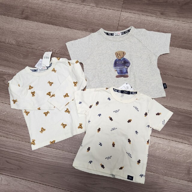 POLO（RALPH LAUREN）(ポロ)の早い者勝ち！ POLO3枚セット 半袖 長袖 キッズ/ベビー/マタニティのキッズ服男の子用(90cm~)(Tシャツ/カットソー)の商品写真