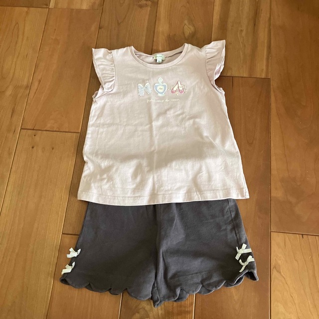 anyFAM(エニィファム)のanyFAM  夏物上下セット120 キッズ/ベビー/マタニティのキッズ服女の子用(90cm~)(Tシャツ/カットソー)の商品写真