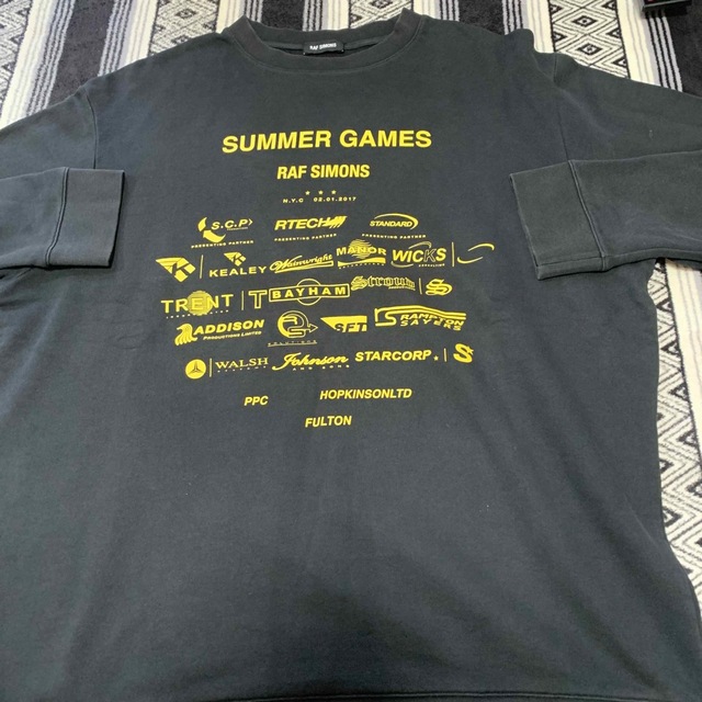 週末限定直輸入♪ RAF SIMONS サマーゲームフロントロゴスウェット