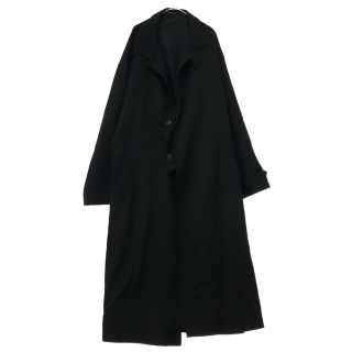 ヨウジヤマモト(Yohji Yamamoto)のYohji Yamamoto ヨウジヤマモト 17AW シワギャバ レイン ロングコート ブラック HK-C15-100(フライトジャケット)