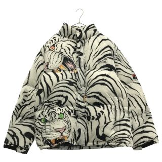WACKO MARIA ワコマリア 22AW x NANGA TIM LEHI DOWN JACKET TYPE-2 ×ナンガ ティムリーハイ タイガー ダウンジャケット 総柄 ホワイト 22FW-WMO-NA02