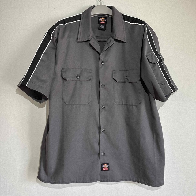 supreme x dickies   s/s  work  shirt