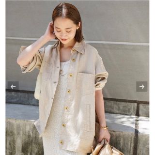 ドゥーズィエムクラス(DEUXIEME CLASSE)のDeuxieme Classe LINEN CHINO Gジャケット(Gジャン/デニムジャケット)