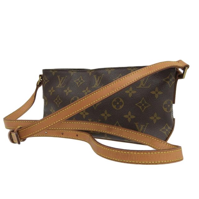 【本物保証】 ルイヴィトン LOUIS VUITTON モノグラム トロター ショルダーバッグ M51240約7cmショルダー