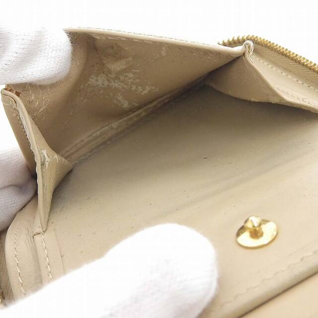 LOUIS VUITTON(ルイヴィトン)の【本物保証】 ルイヴィトン LOUIS VUITTON モノグラム ヴェルニ ブルーム ラウンドファスナー折財布 ソフトベージュ 希少 レア M91015 レディースのファッション小物(財布)の商品写真