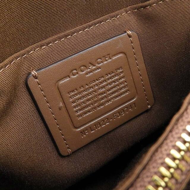 【本物保証】 超美品 コーチ COACH シグネチャー 2WAYハンドバッグ ショルダーバッグ 茶 ブラウン F39741