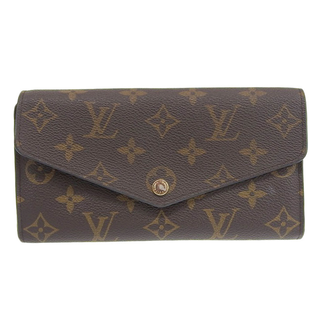 【本物保証】 ルイヴィトン LOUIS VUITTON モノグラム ポルトフォイユ サラ ピンク ホック付長財布 ローズバレリーヌ M62235