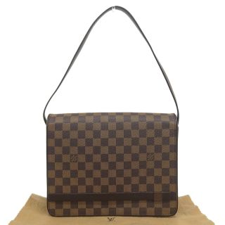 ルイヴィトン(LOUIS VUITTON)の【本物保証】 布袋付 超美品 ルイヴィトン LOUIS VUITTON ダミエ トライベッカ カレ ワンショルダーバッグ N51161(ショルダーバッグ)