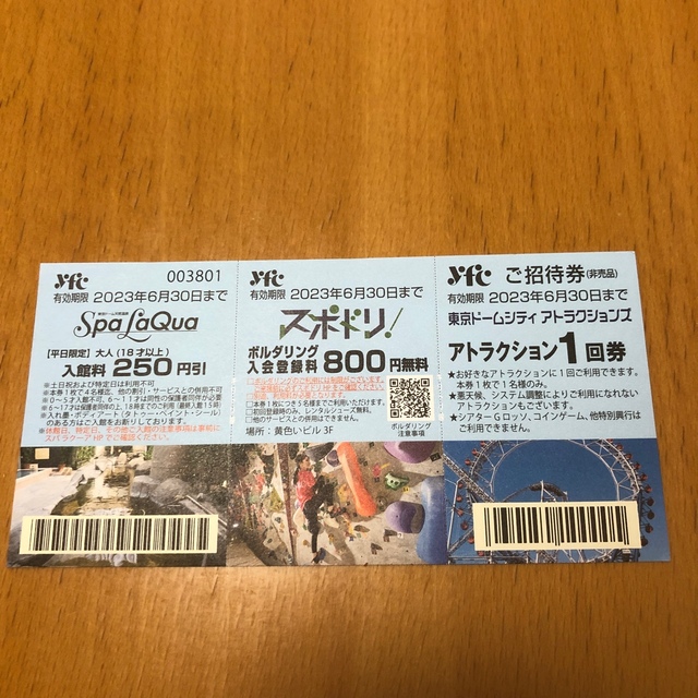 後楽園東京ドームシティアトラクションチケット4枚★有効期限2023年6月30日 チケットの施設利用券(遊園地/テーマパーク)の商品写真