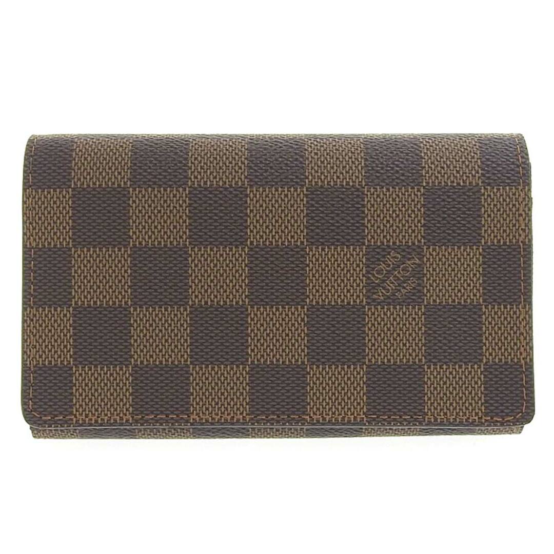 【本物保証】 超美品 ルイヴィトン LOUIS VUITTON ダミエ ポルトフォイユ トレゾール ホック付折財布 N61736