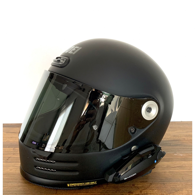 SHOEI(ショウエイ)のSHOEIグラムスター マットグレー Sサイズ B+COM SB6X セット 自動車/バイクのバイク(ヘルメット/シールド)の商品写真