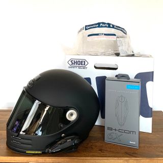 SHOEI - SHOEIグラムスター マットグレー Sサイズ B+COM SB6X セットの