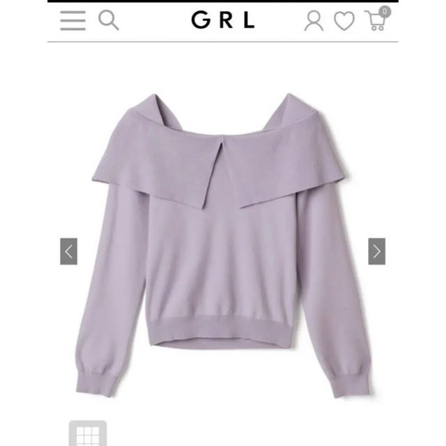 GRL(グレイル)のGRL ビッグカラーニットトップス［rut523］ レディースのトップス(ニット/セーター)の商品写真