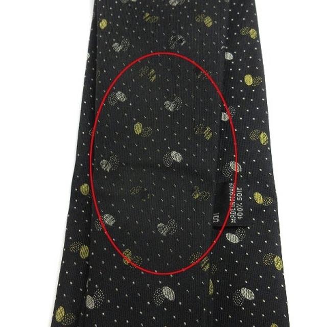 Hermes(エルメス)のエルメス シルク レギュラー ネクタイ 総柄 ブラック RRR メンズのファッション小物(ネクタイ)の商品写真