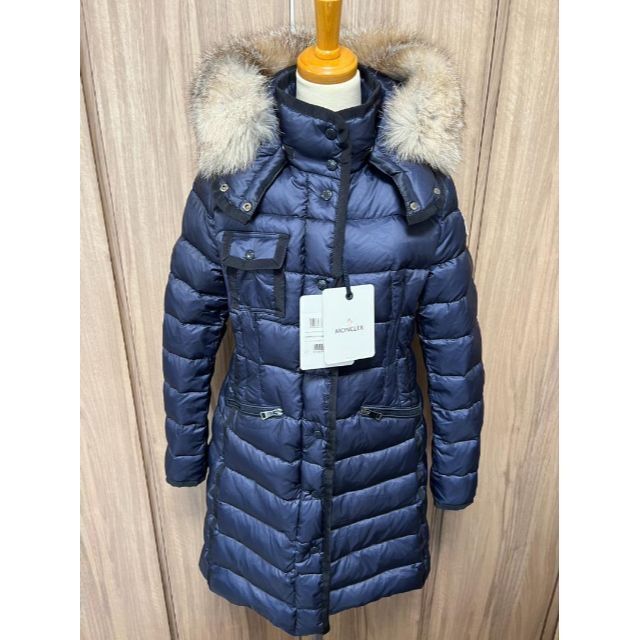 ☆新品・正規品☆MONCLER HERMIFUR フォックスファー 4 紺 XL