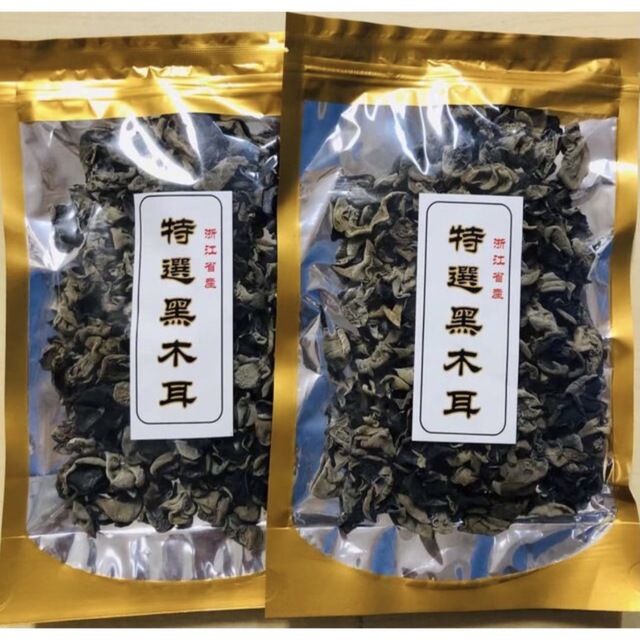 黑木耳 黒木耳 黒きくらげ 干燥木耳 キクラゲ 100g 2袋 食品/飲料/酒の食品(野菜)の商品写真