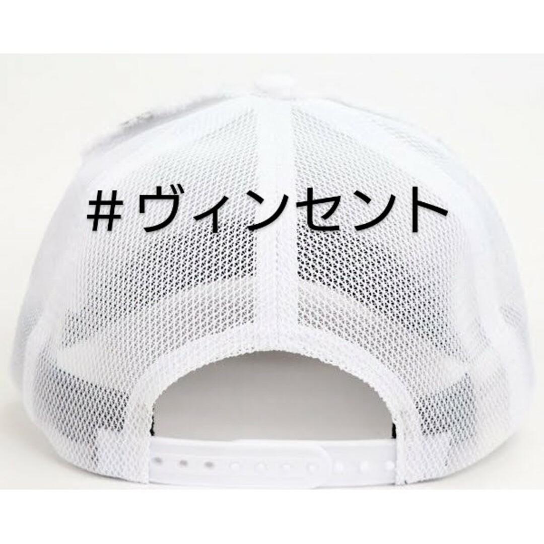 武藤ベアー さがら刺繍ワッペン CAP 希少 ホワイト シルバースター 帽子 エンタメ/ホビーのタレントグッズ(スポーツ選手)の商品写真