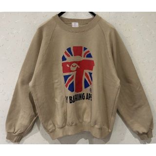 アベイシングエイプ(A BATHING APE)の＊アベイシングエイプ A BATHING APE 英国国旗 猿 トレーナー L(スウェット)