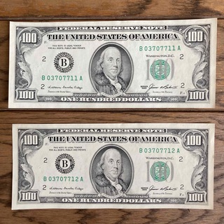 旧アメリカドル紙幣(貨幣)