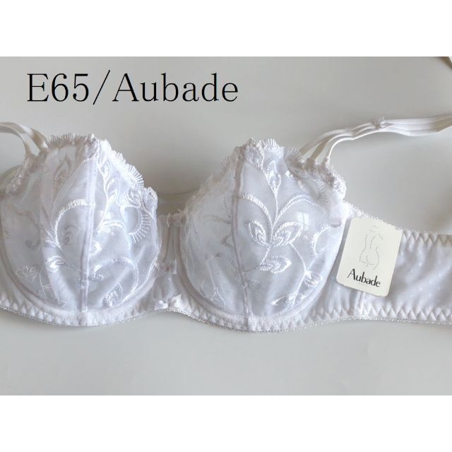 E65☆Aubade オーバドゥ  コンフォートハーフカップブラ　白