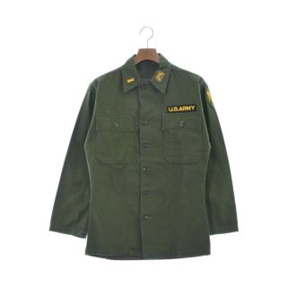 ミリタリー(MILITARY)のMILITARY ミリタリー カジュアルシャツ -(L位) カーキ 【古着】【中古】(シャツ)