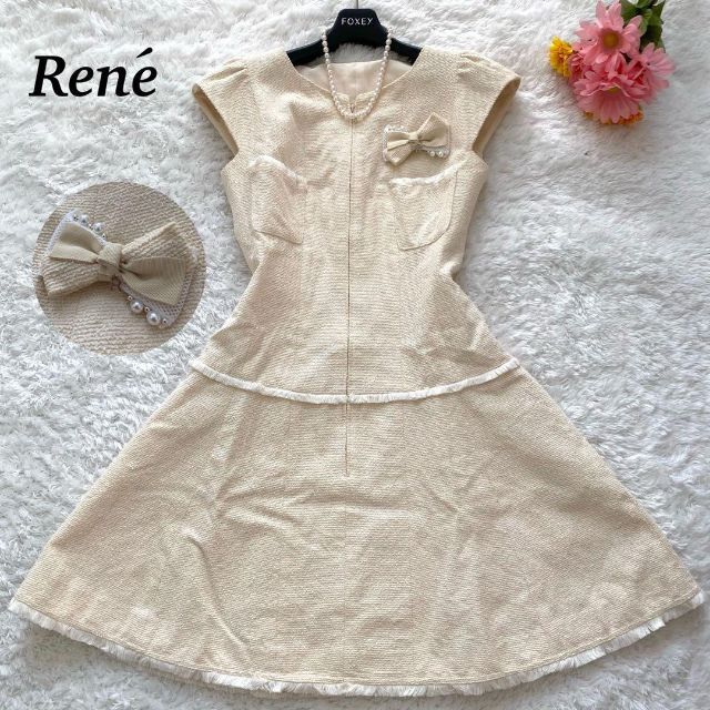 美品　Rene  ルネ　サマーツイードワンピース　36サイズ