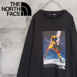 美品 ザノースフェイス THE NORTH FACE 厚手ロンT ブラック XL