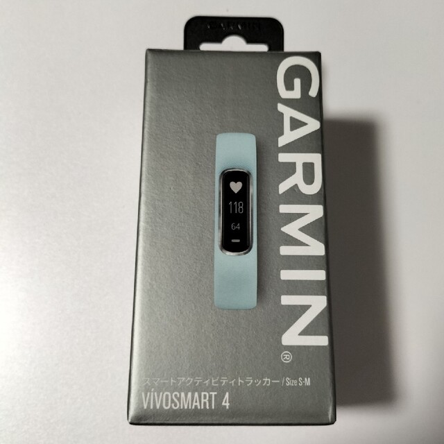 GARMIN(ガーミン)のガーミン vivosmart4 シルバー ブルー2個セット レディースのファッション小物(腕時計)の商品写真