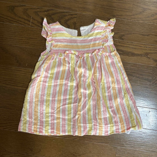 babyGAP(ベビーギャップ)のベビーギャップ　ノースリーブ　90 キッズ/ベビー/マタニティのキッズ服女の子用(90cm~)(ワンピース)の商品写真