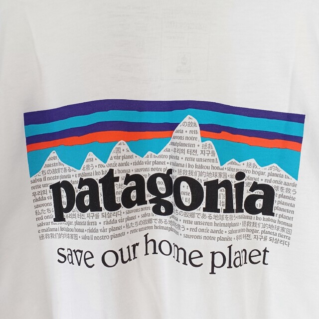 patagonia(パタゴニア)の❗新品未使用❗ patagonia パタゴニア メンズTシャツ 白 M キャンプ メンズのトップス(Tシャツ/カットソー(半袖/袖なし))の商品写真