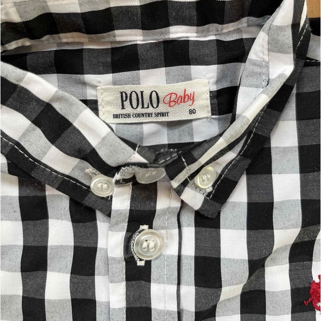 POLO（RALPH LAUREN）(ポロ)のチェックシャツ　80 キッズ/ベビー/マタニティのベビー服(~85cm)(シャツ/カットソー)の商品写真