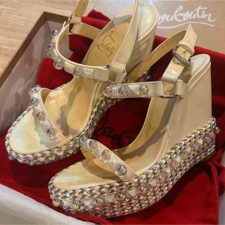 Christian Louboutin オーロラ パール ウェッジソール-